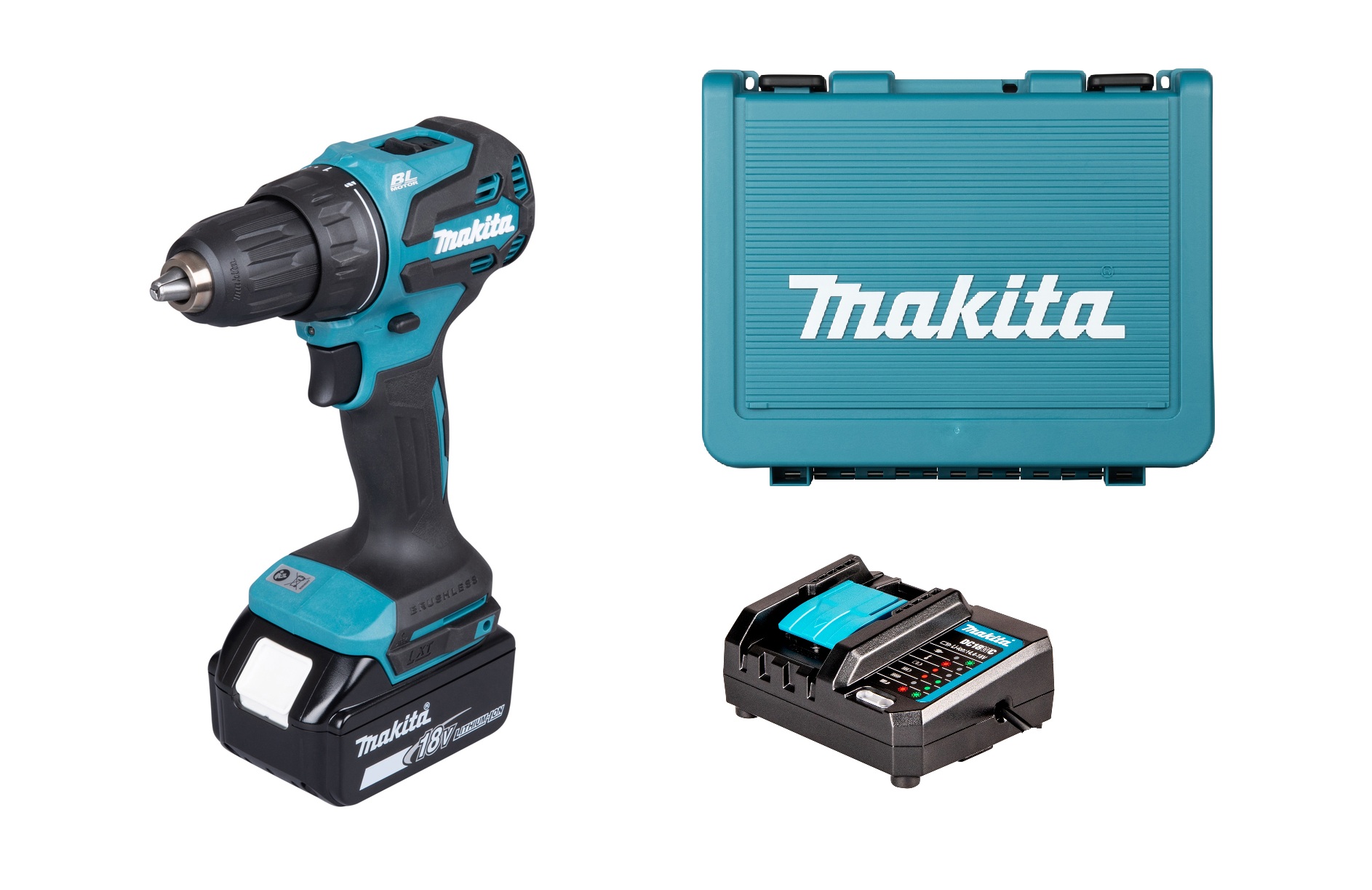 Skruvdragare/borr Makita DDF490WF; 18 V; 1x3,0 Ah batt.