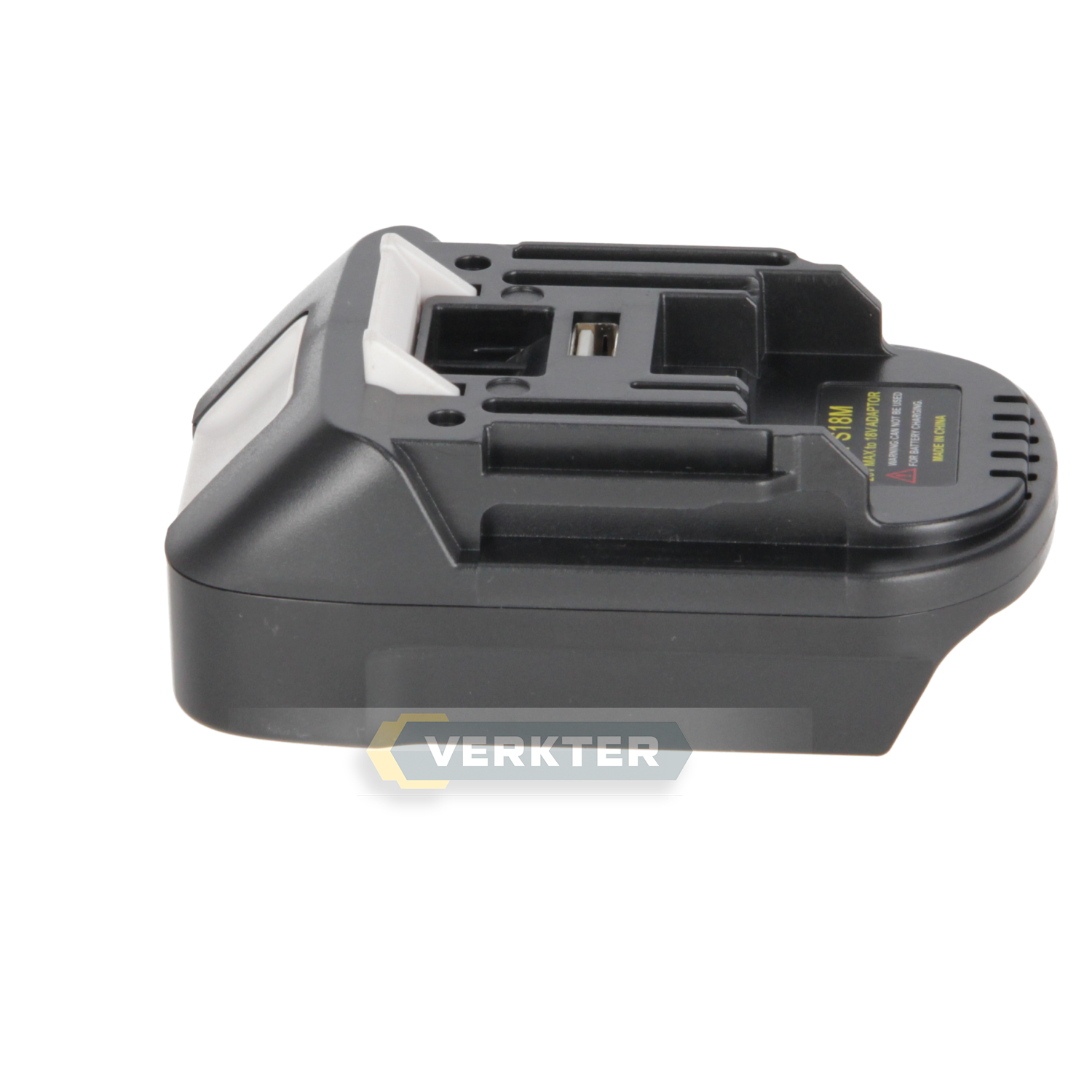 Batteriadapter Ahlio; från Black & Decker/Stanley till Makita; endast för 18 V