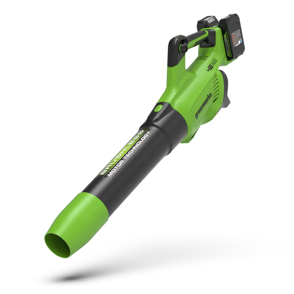 Batteridriven lövblås Greenworks GD24X2AB; 48 V (utan batteri och laddare)