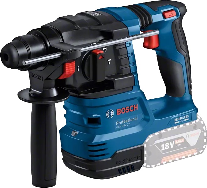 Borrhammare Bosch GBH 18V-22; 18 V; 1,9 J; SDS-plus (utan batteri och laddare)