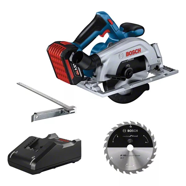 Batteridriven cirkelsåg Bosch GKS 185-LI; 18 V; 1x5,0 Ah batt.