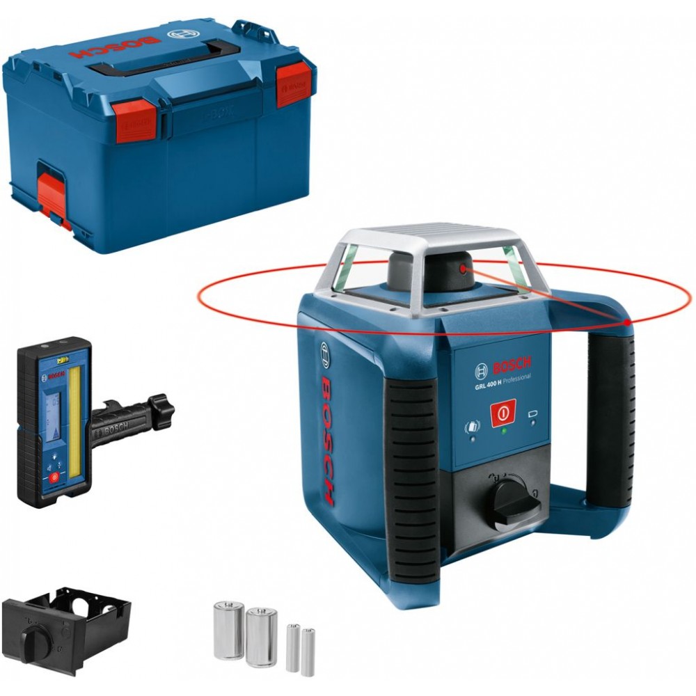 Rotationslaser Bosch GRL 400 H + lasermottagare LR 45