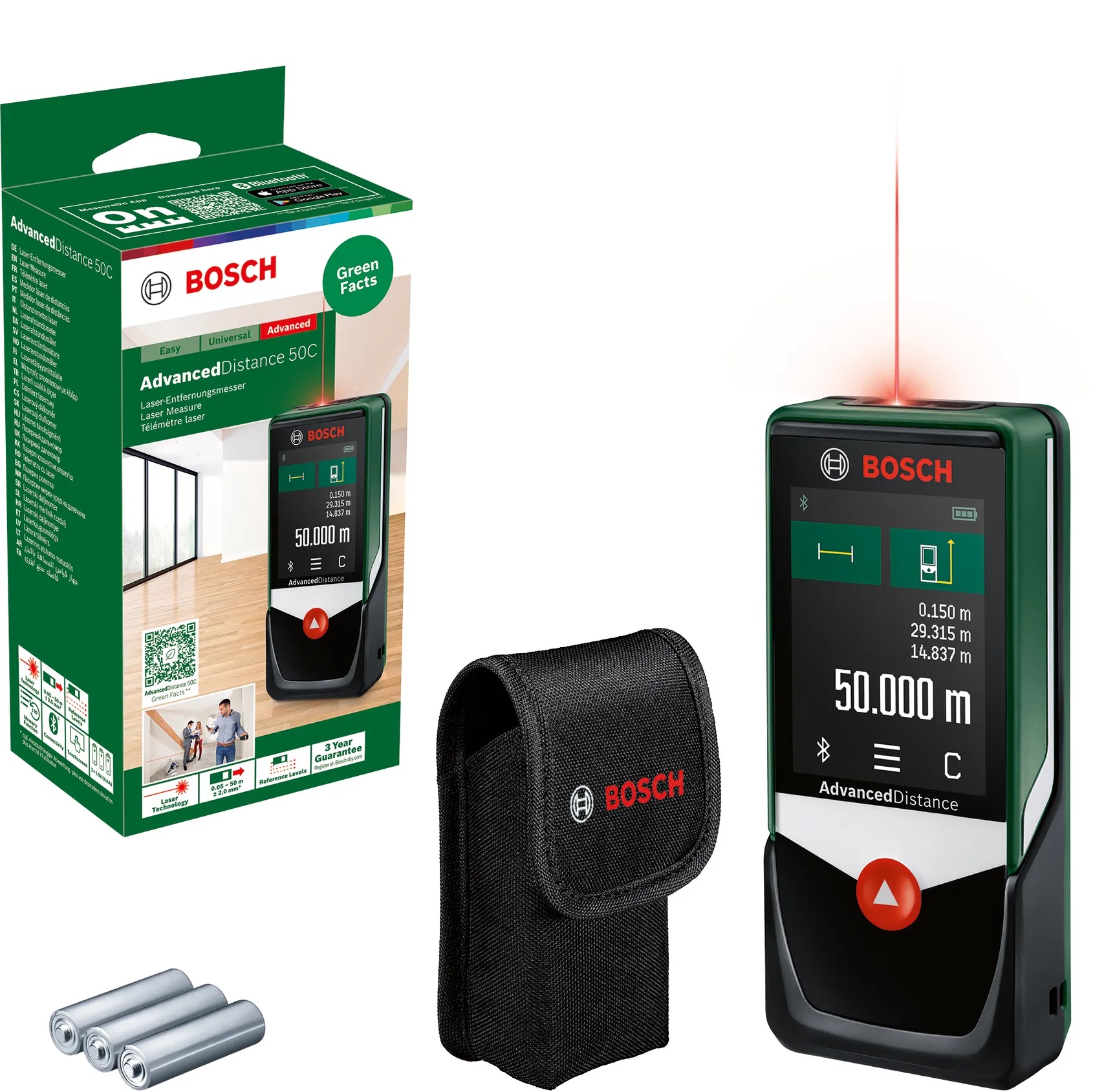 Laseravståndsmätare Bosch Advanced Distance 50C