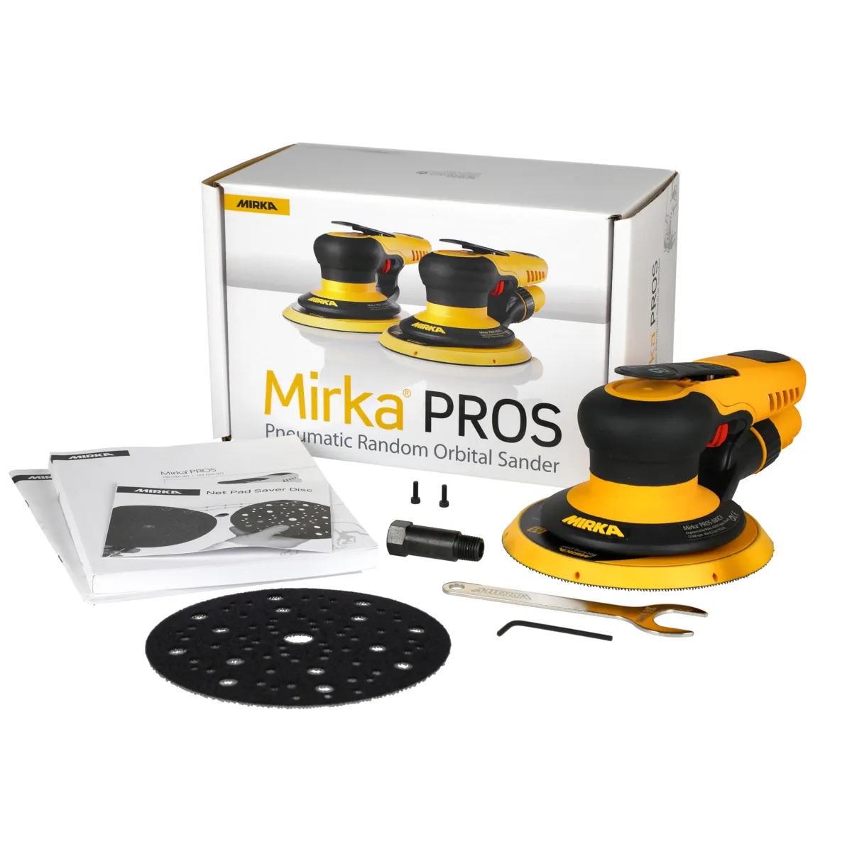 Tryckluftsdriven excenterslip Mirka PROS 680CV