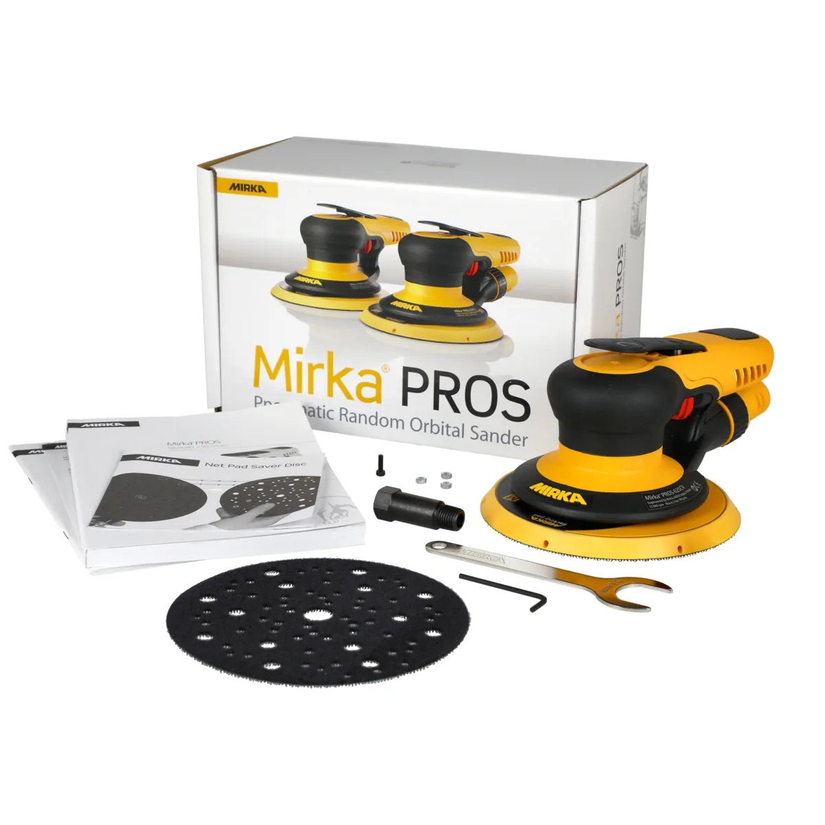 Tryckluftsdriven excenterslip Mirka PROS 650CV