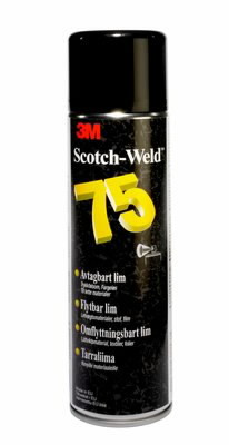 Limpatron till limpistol, färglös 3M Repositionable 75; 500 ml