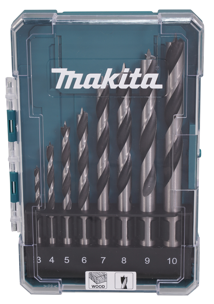 Borrsats för trä Makita D-77257; 3-10 mm; 8 st.