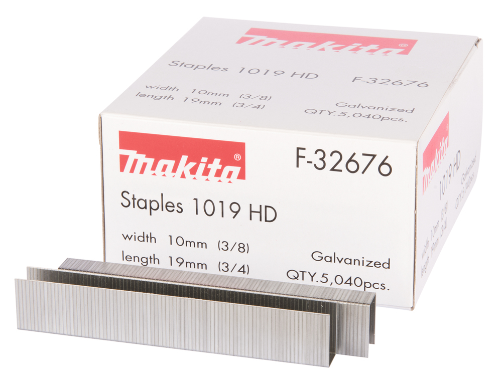 Häftklammer  Makita F-32676; 10x19 mm; 5040 st; galvaniserat