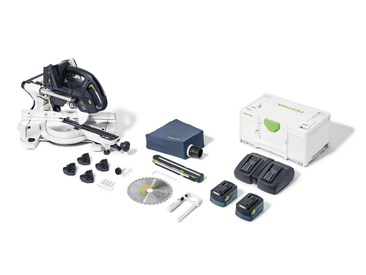Kap-och geringssåg Festool KSC 60 EB 5,0 I-Plus KAPEX; 2x18 V; 2x5,0 Ah batt.