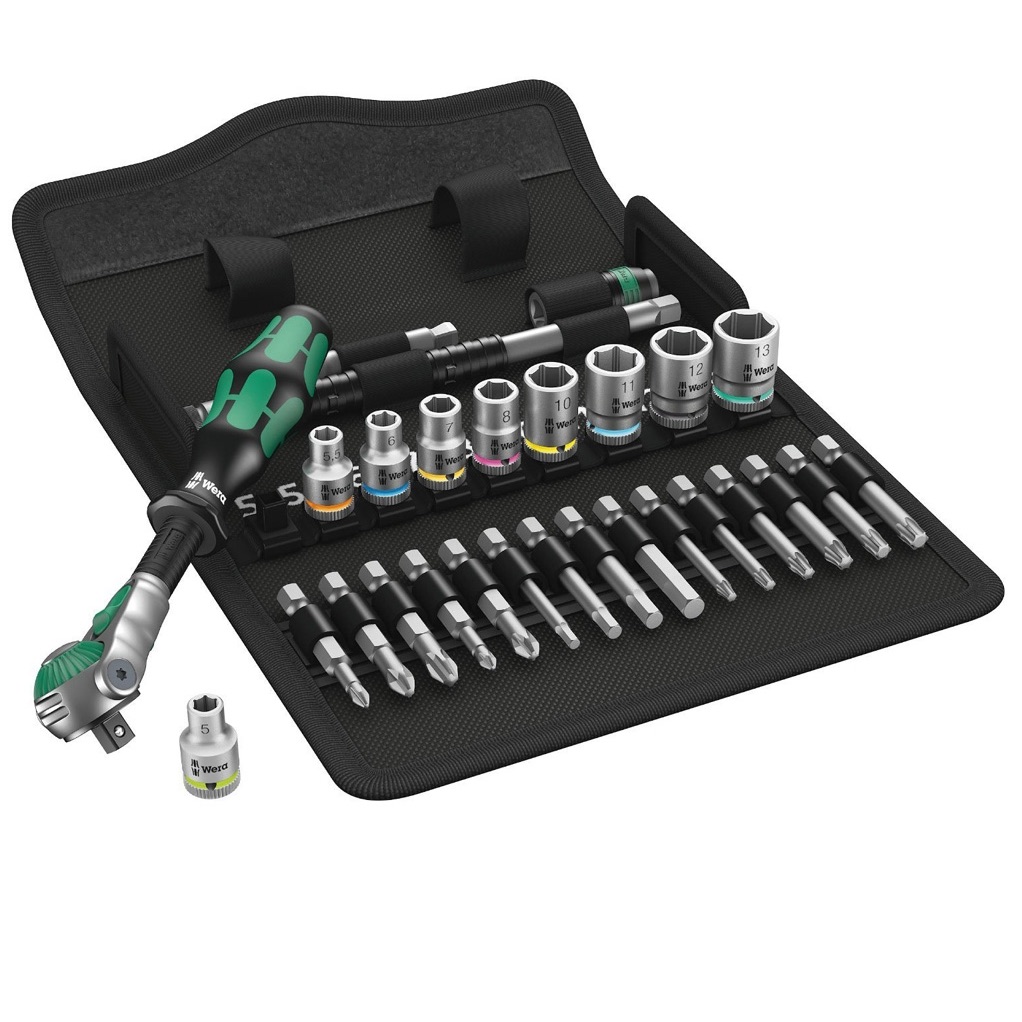 Verktygspaket Wera 8100 SA 6 Zyklop Speed; 1/4''; 28 st.