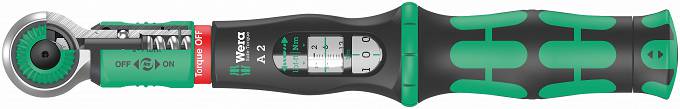 Vridmomentnyckel Wera Safe-Torque A 2; 1/4''; 2-12 Nm