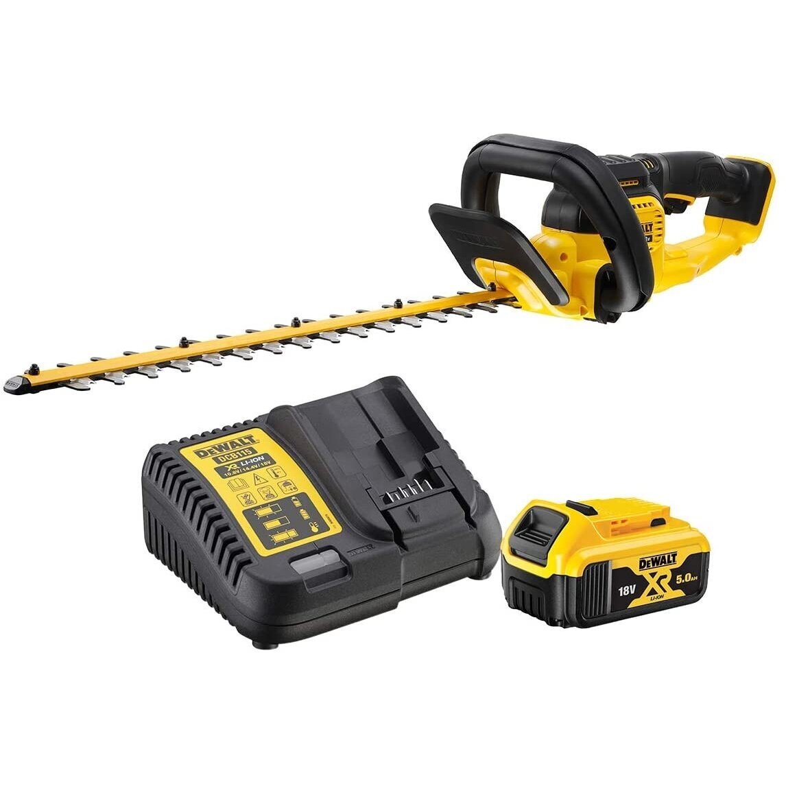 Busksax DeWalt DCMHT563P1-QW; 18 V; 55 cm; 1x5,0 Ah batt.