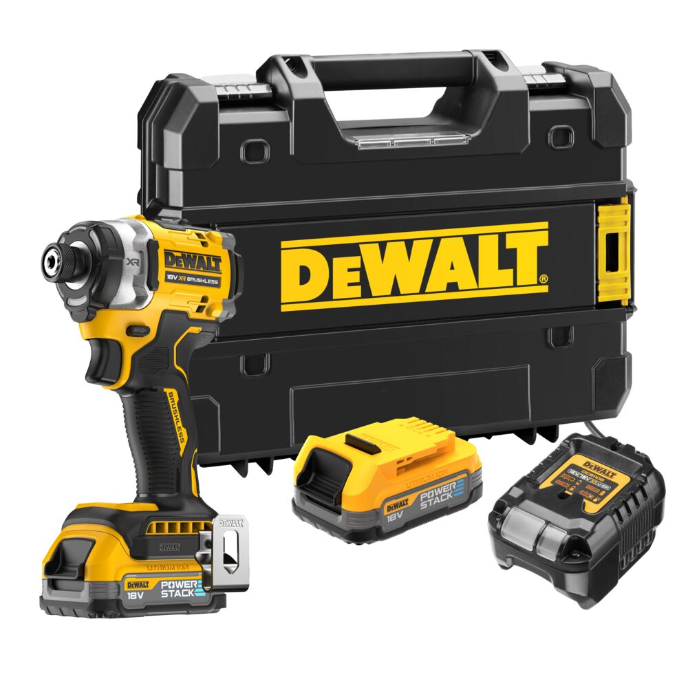 Slagskruvdragare DeWalt DCF860E2T-QW; 18 V; 2x1,7 Ah batt.