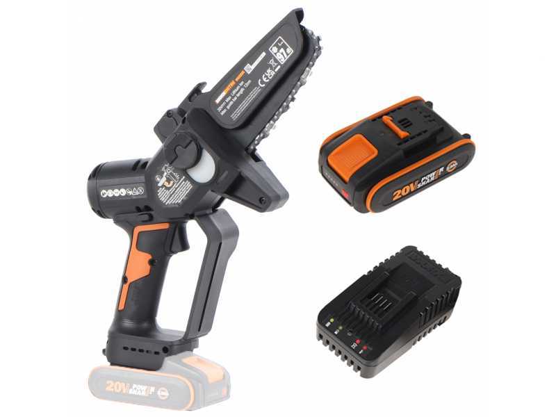 Motorsåg för beskärning av grenar Worx WG325E; 20 V; 12 cm; 1x2,0 Ah batt.