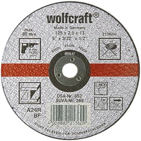Kapskiva Wolfcraft 2136000; 125x2,5 mm