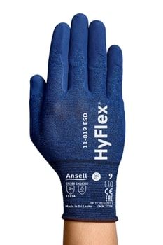Handskar Ansell HyFlex 11-819 ESD; 11 storlek