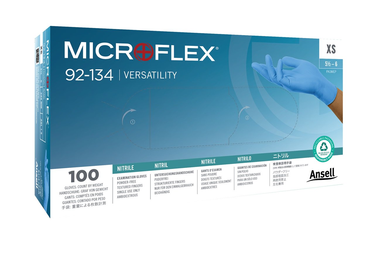 Handskar Ansell Microflex 92-134; S; 100 st.