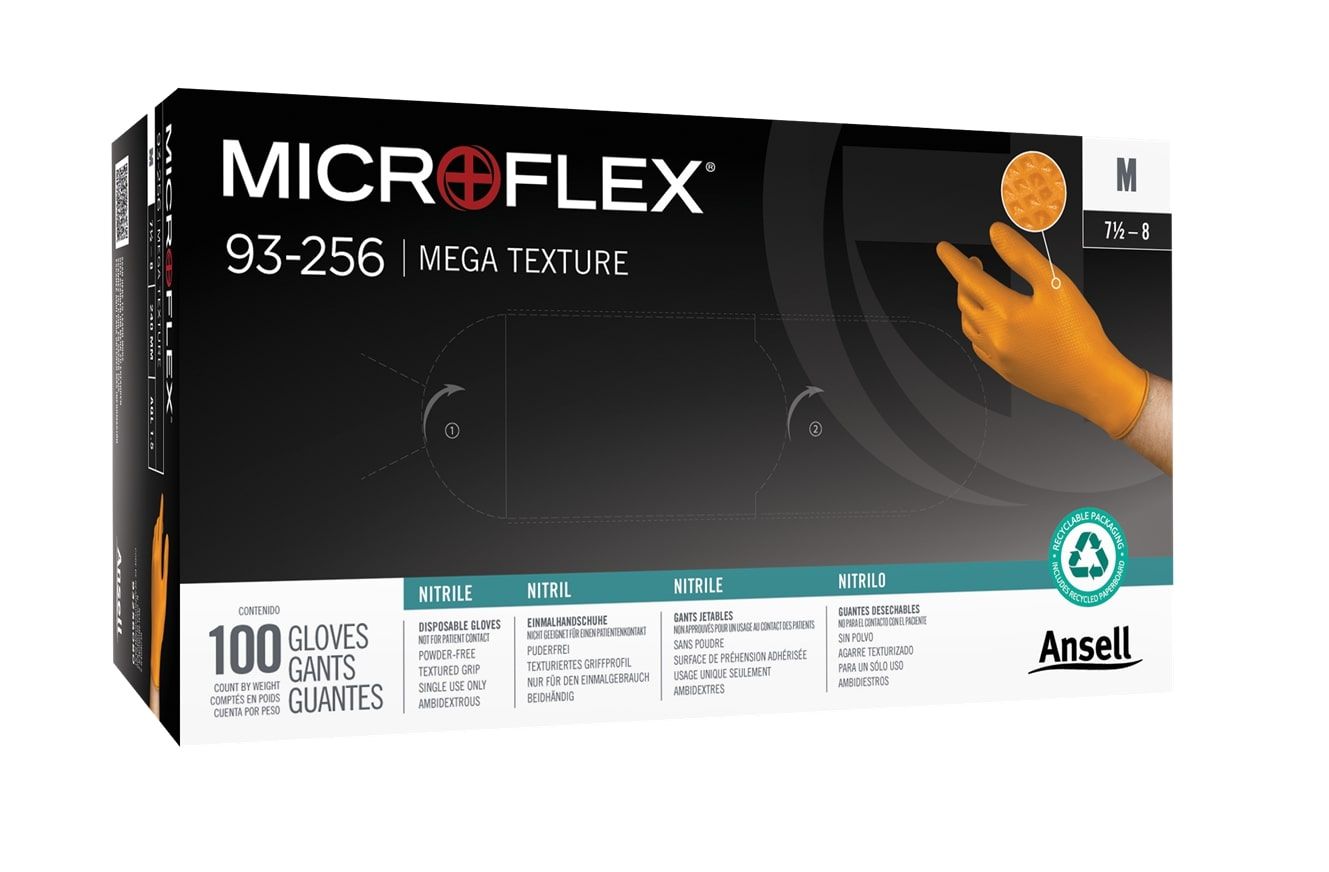 Handskar Ansell Microflex 93-256; XL; 100 st.
