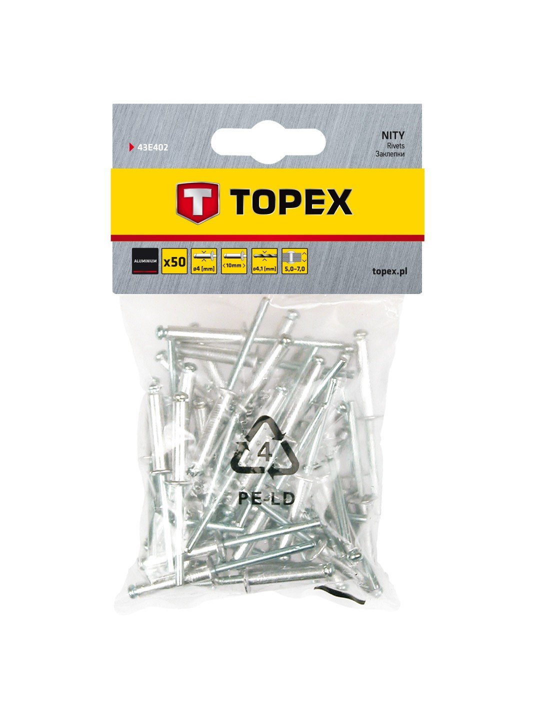 Nitar Topex 43E402; 4,0x10 mm; 50 st.
