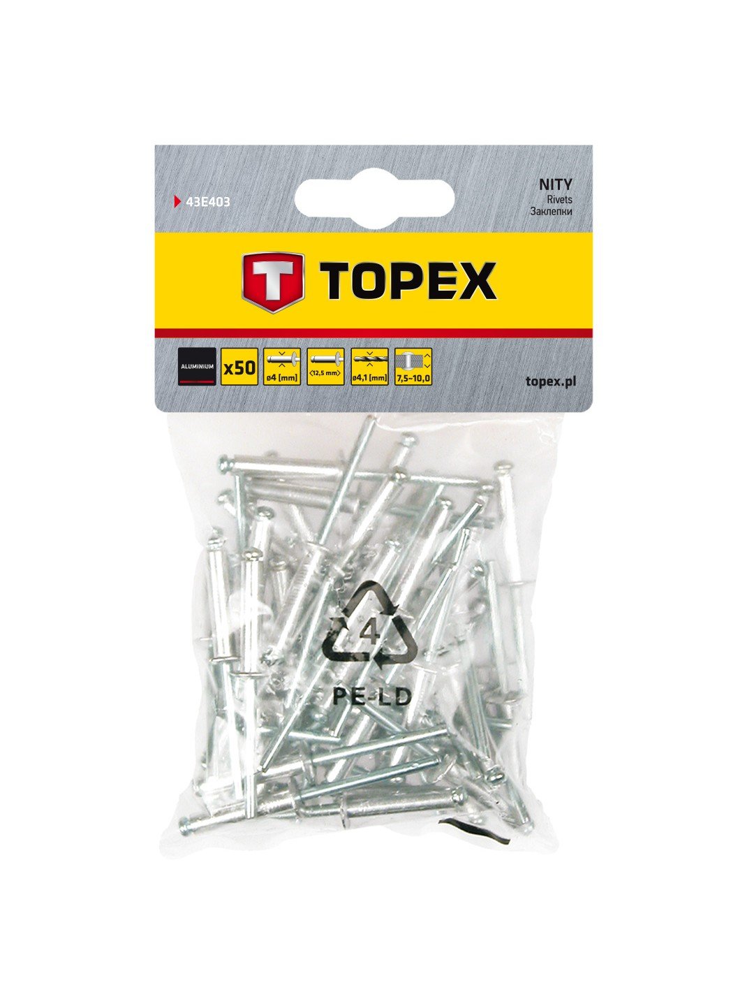 Nitar Topex 43E403; 4,0x12,5 mm; 50 st.