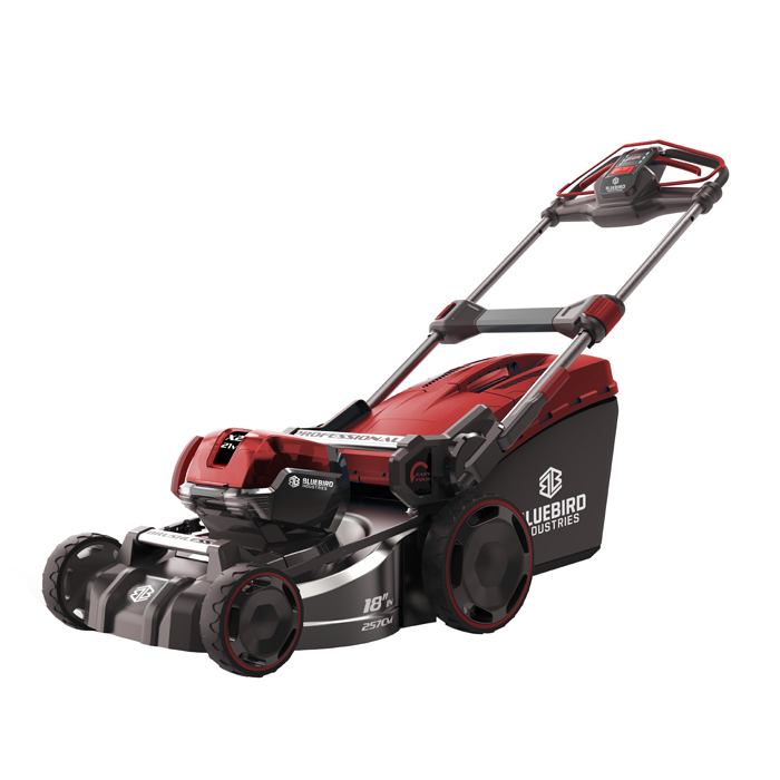 Gräsklippare Blue Bird LM 22-46-T; 2x21 V; 2x5,0 Ah batt.