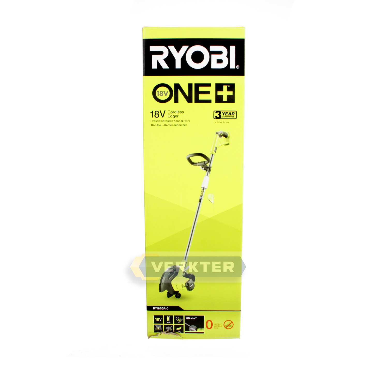Kantskärare Ryobi RY18EGA-0; 18 V (utan batteri och laddare)