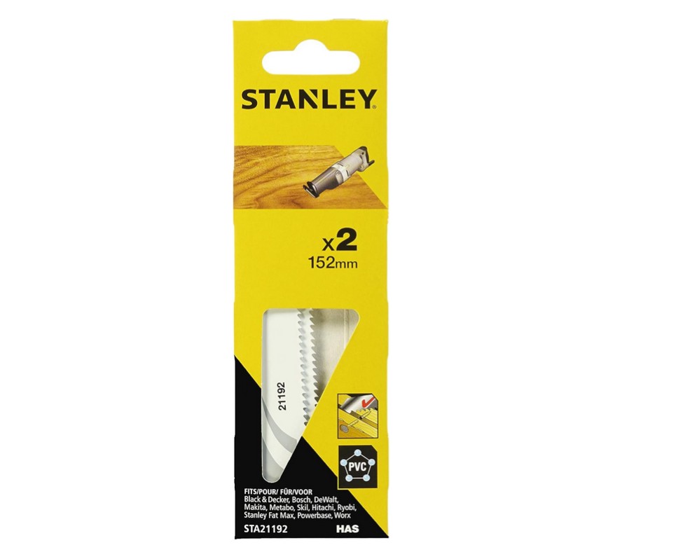 Tigersågsblad Stanley STA21192-XJ; 152 mm; 2 st.