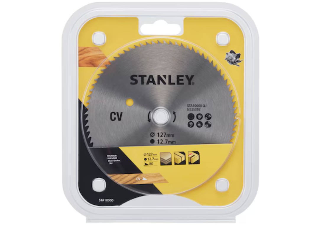 Sågklinga för trä Stanley STA10000-XJ; 127x12,7 mm; 80T