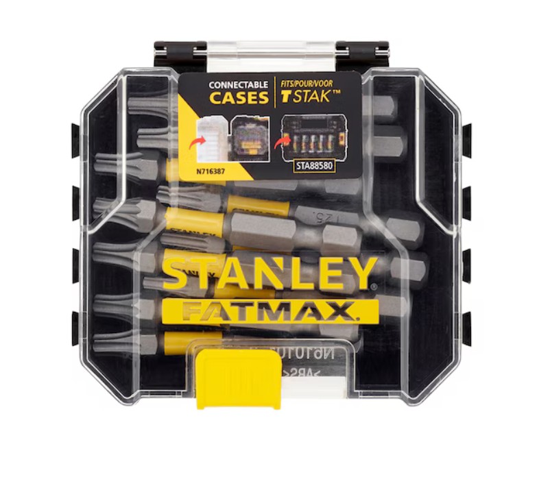 Skruvbitsats Stanley STA88575-XJ; T25x50 mm; 10 st.