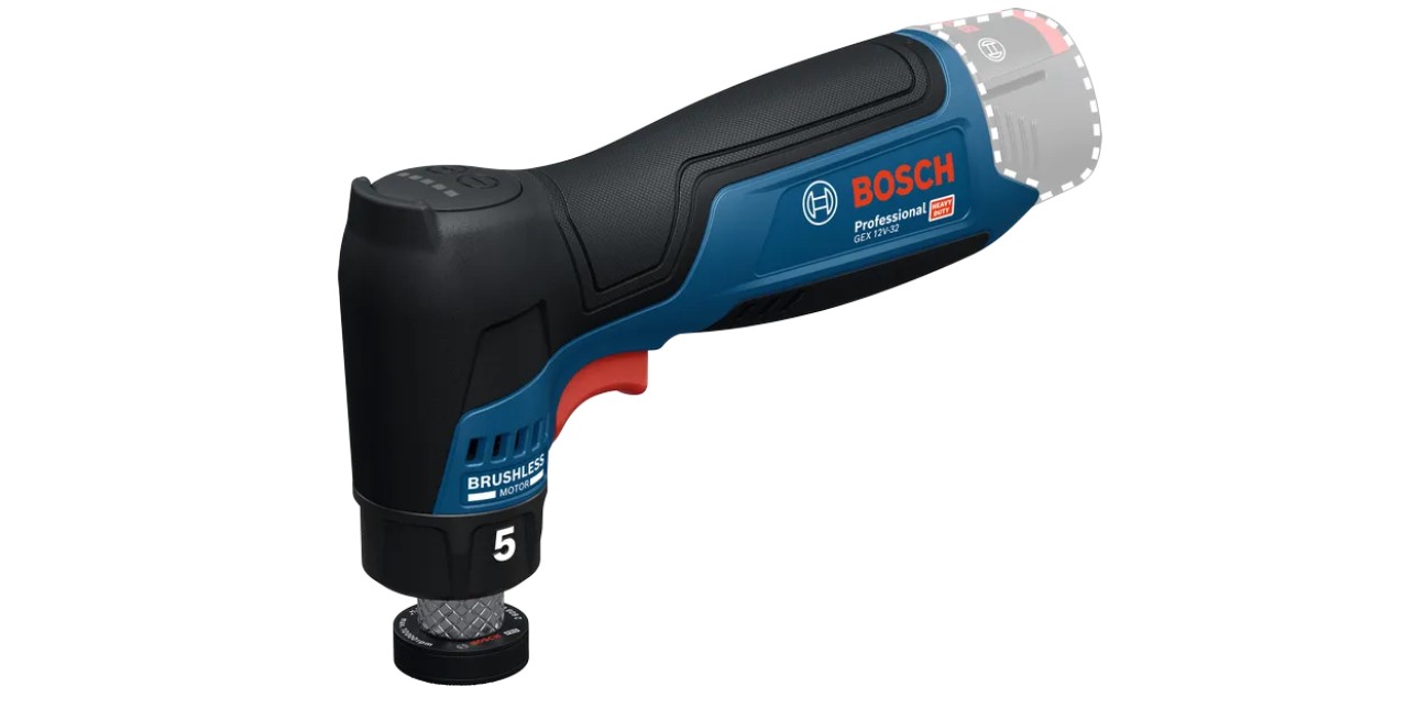 Excenterslip Bosch GEX 12V-32; 12 V (utan batteri och laddare)