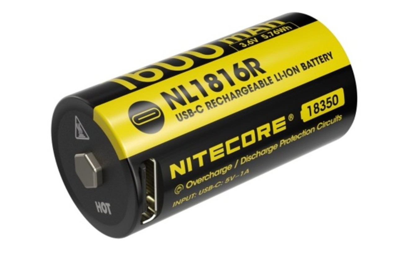 Batteri Nitecore NC-NL1816R; 3,6 V; 1,6 Ah