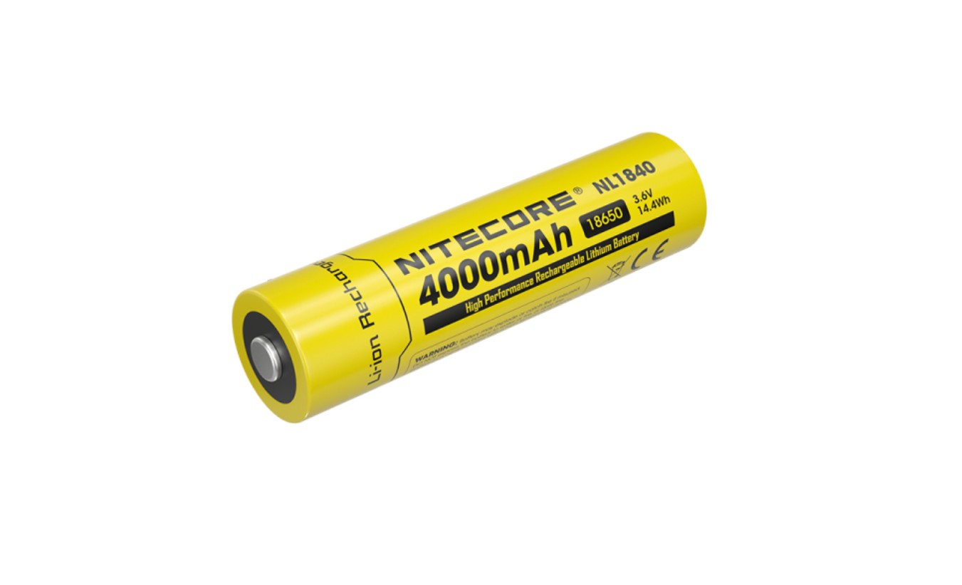 Batteri Nitecore NC-NL1840HP; 3,6 V; 4,0 Ah
