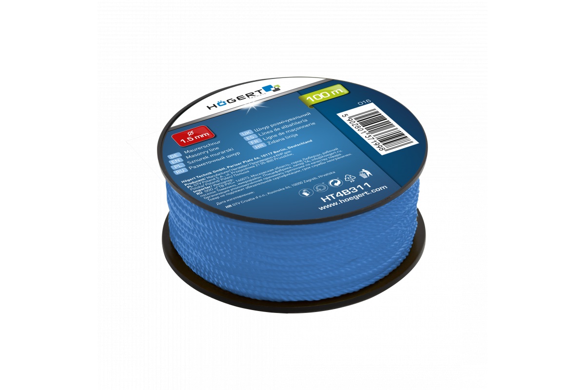 Snörslå  Hogert HT4B311; 1,5 mm; 100 m