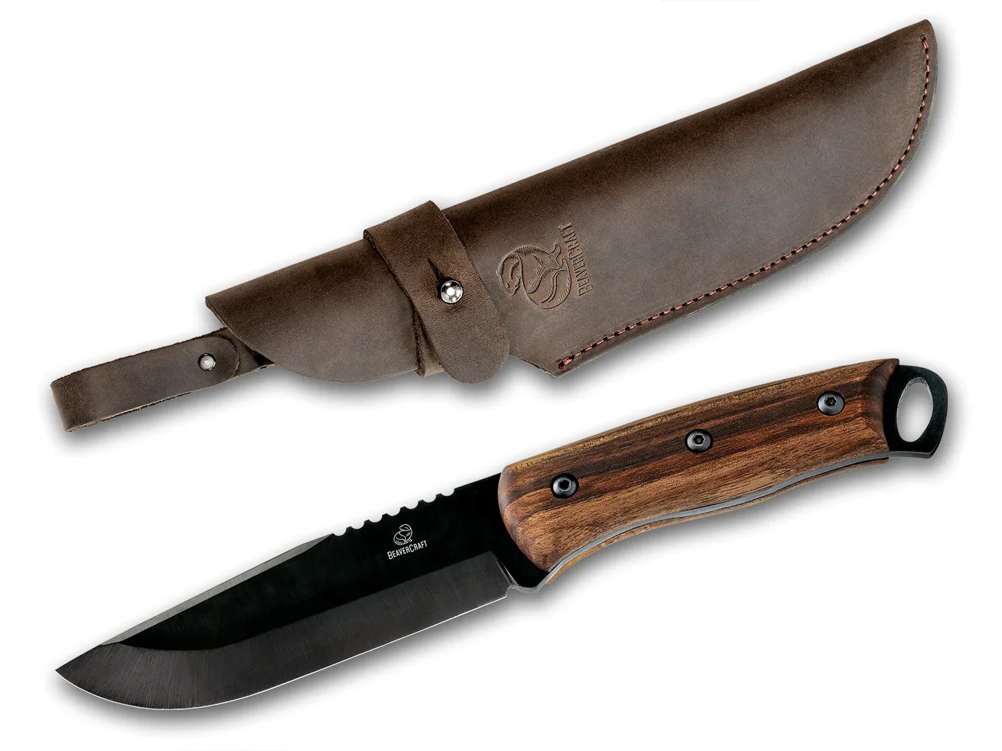 Kniv med hölster BeaverCraft BSH4 Dusk; 250 mm