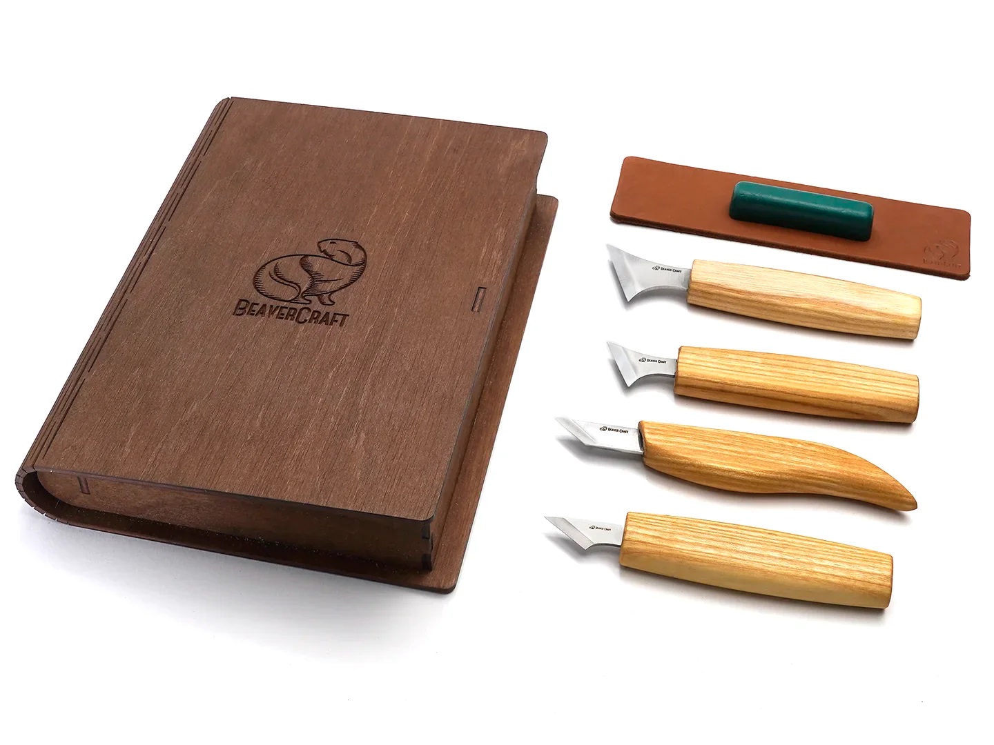 Snideriset BeaverCraft S05 Book; för snidning av skedar och andra träprodukter