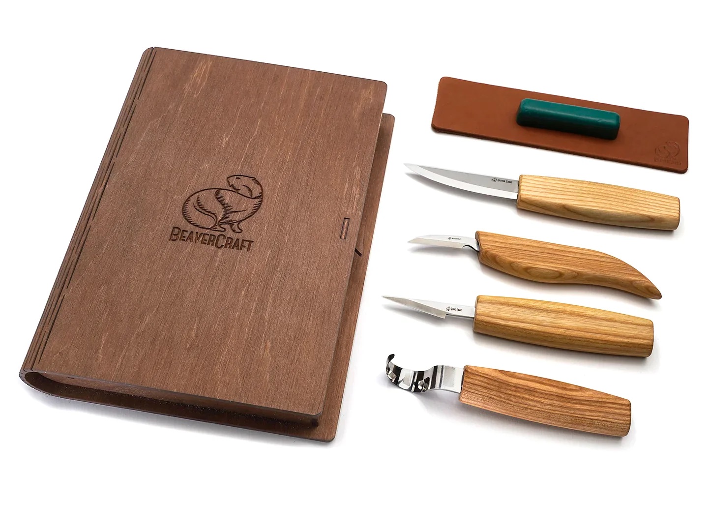 Snideriset BeaverCraft S09 Book; för snidning av skedar och andra träprodukter