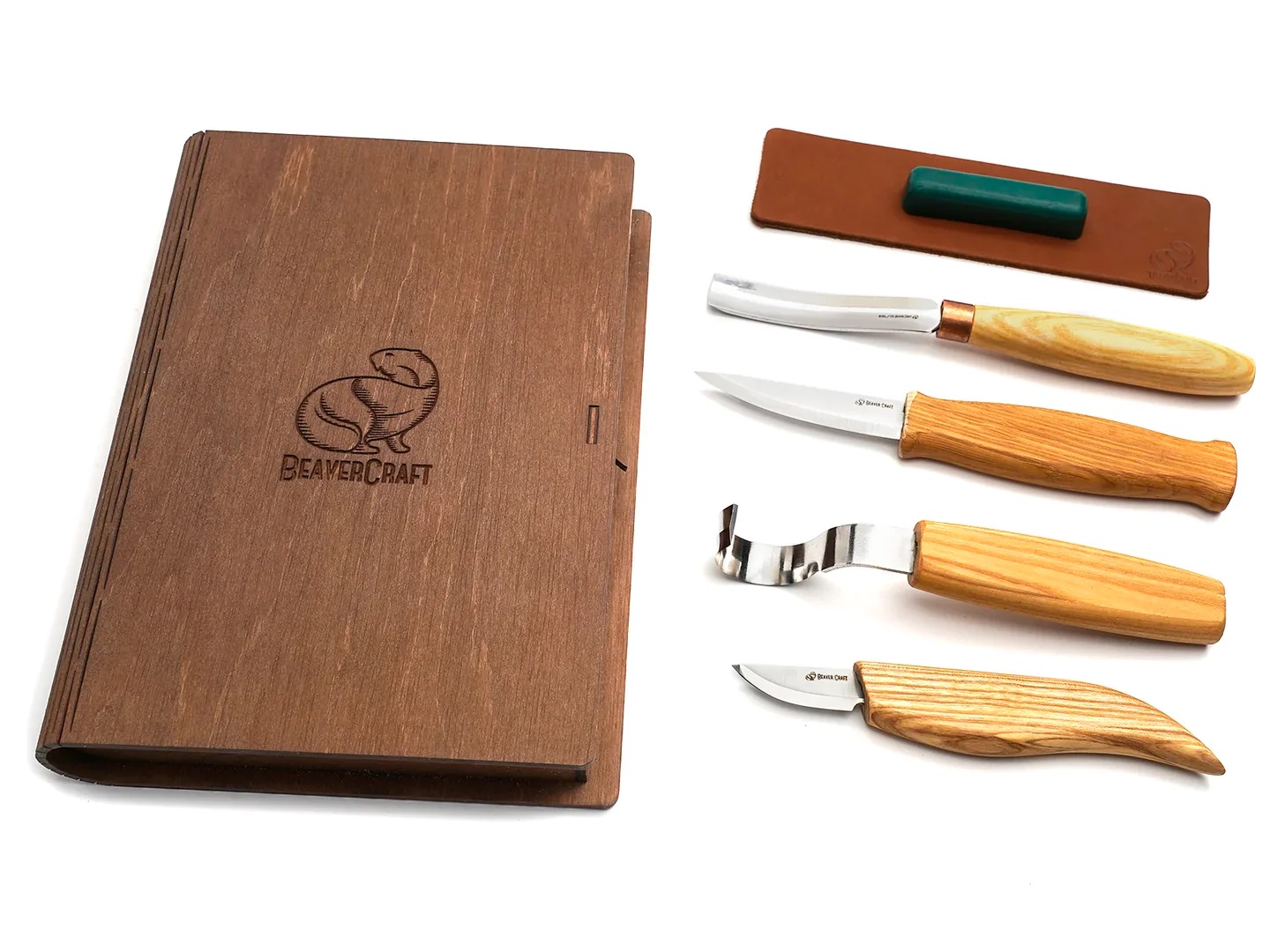 Snideriset BeaverCraft S43 Book; för snidning av skedar och andra träprodukter