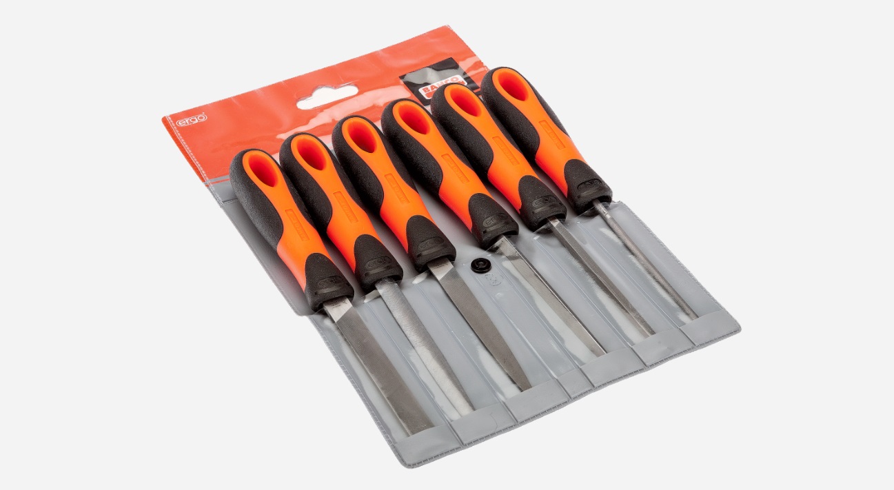 Filsats Bahco 1-476-04-3-2; 6 st.