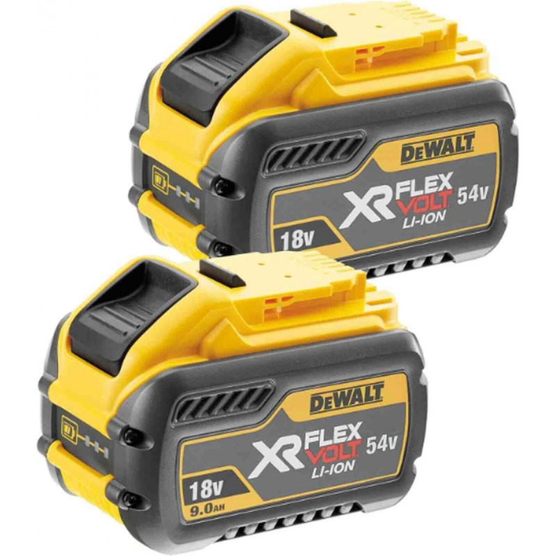 Batteri DeWalt DCB547X2-XJ; 18/54 V; 9,0 Ah; Li-ion; 2 st.