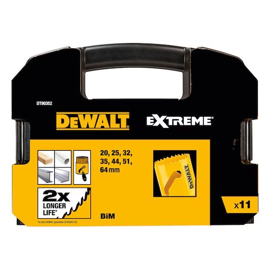 Sågkransar DeWalt DT90352-QZ; 20-64 mm; 11 st.