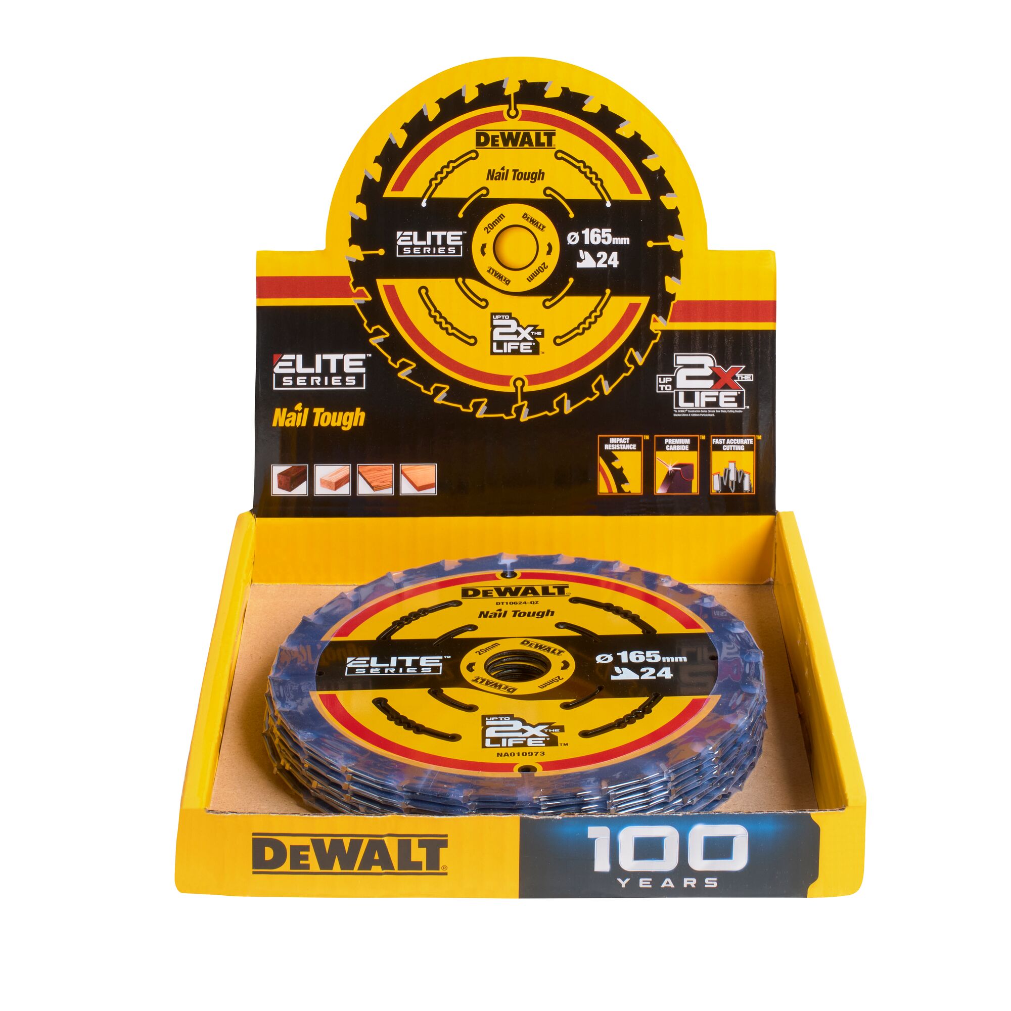 Sågklinga för trä DeWalt DT10400-QZ; 165x20 mm; 24T
