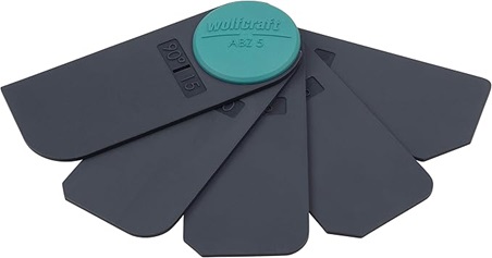 Fogutjämnare Wolfcraft W4332000; 5 st.