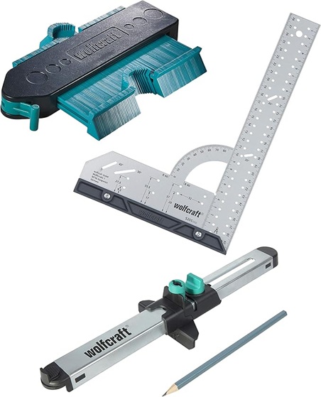 Tillbehörsats för laminat Wolfcraft W6976000