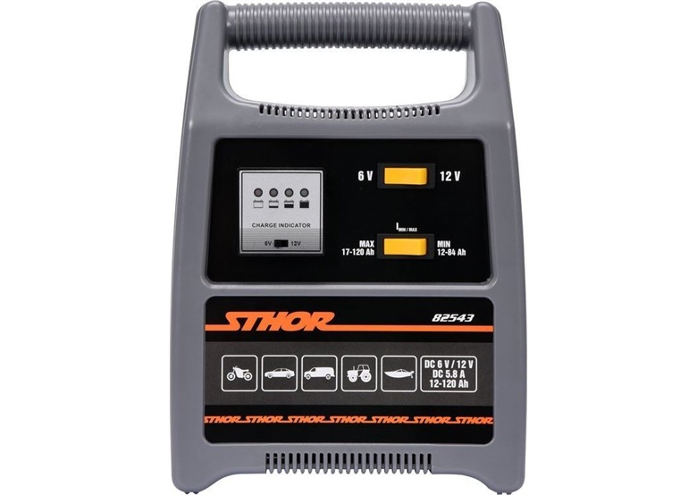 Batteriladdare för bilar Sthor 82543; 6/12 V; 8 A; 1x120,0 Ah