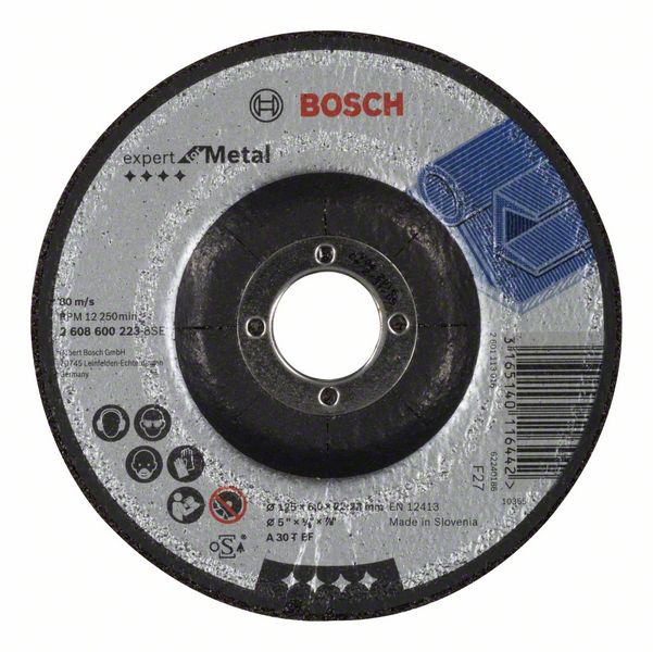 Slipskiva Bosch A 30 T BF; 125x6 mm