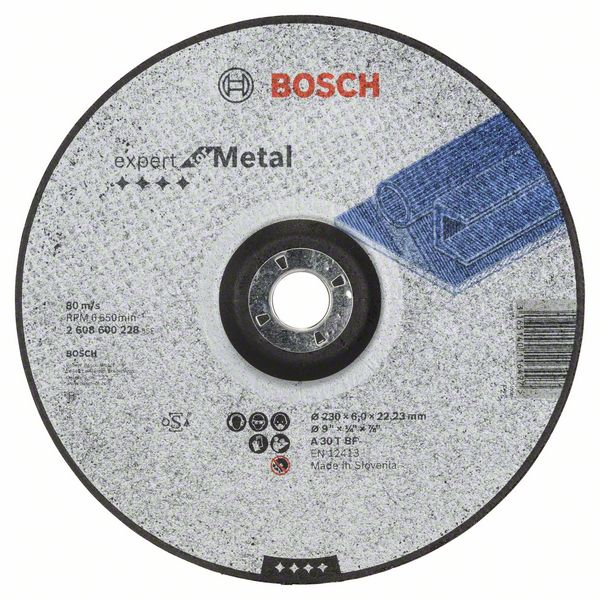 Slipskiva Bosch A 30 T BF; 230x6 mm