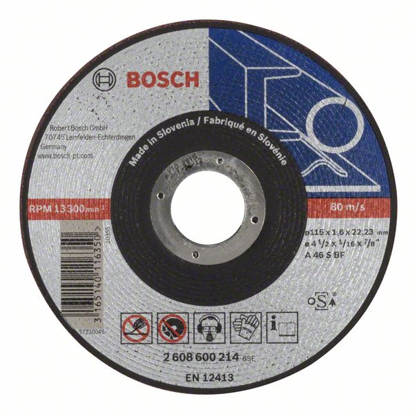 Kapskiva Bosch A46 S BF; 115x1,6 mm