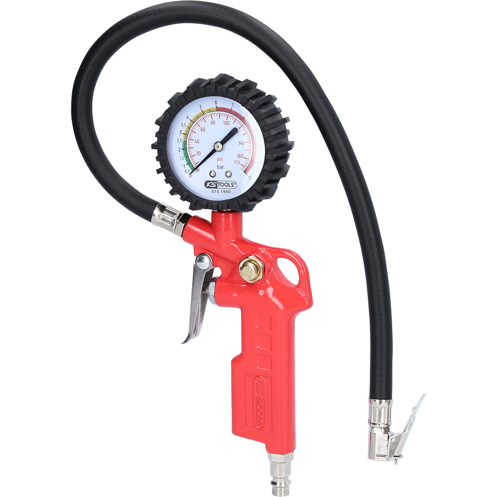 Däckpåfyllare med manometer KS Tools 515.1950