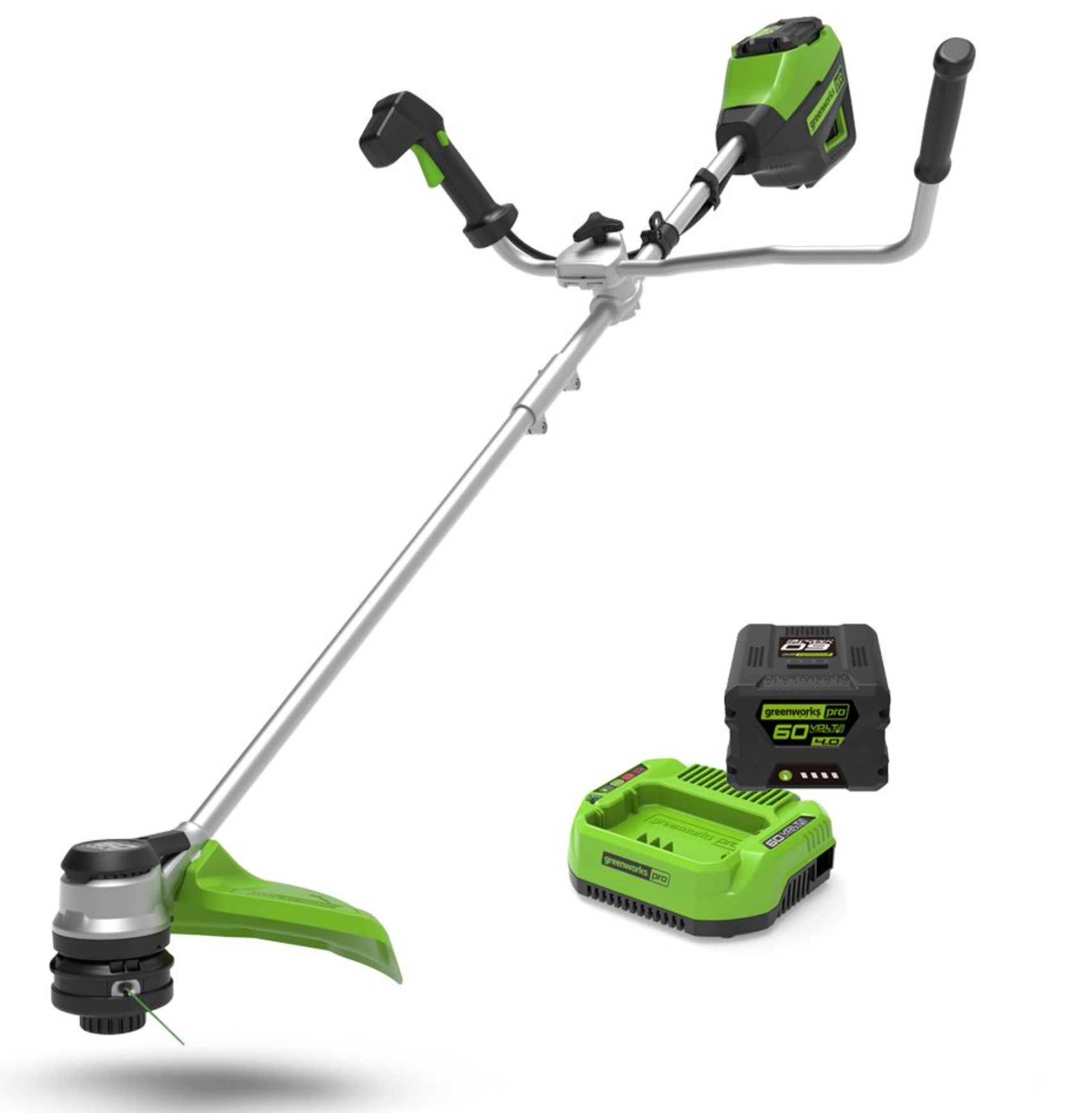 Trimmer Greenworks GD60BCBK4; 60 V; 1x4,0 Ah batt.
