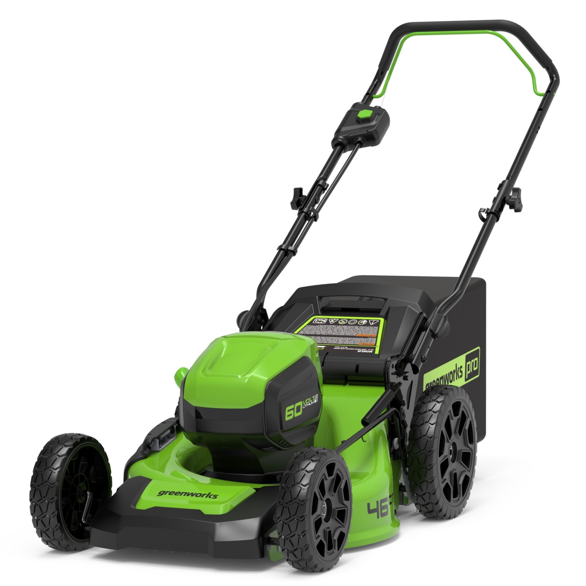 Batteridriven gräsklippare Greenworks GD60LM46HP; 60 V (utan batteri och laddare)